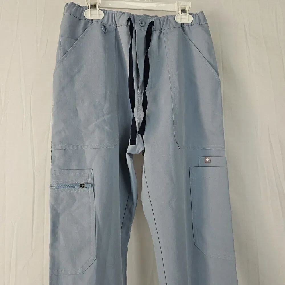 Figs Technical Collection Pisco Basoc Scrub Pants Men's Size XS Light Blue